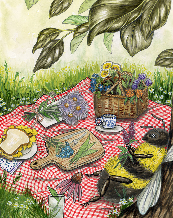 "Bee Feed" Archival Print
