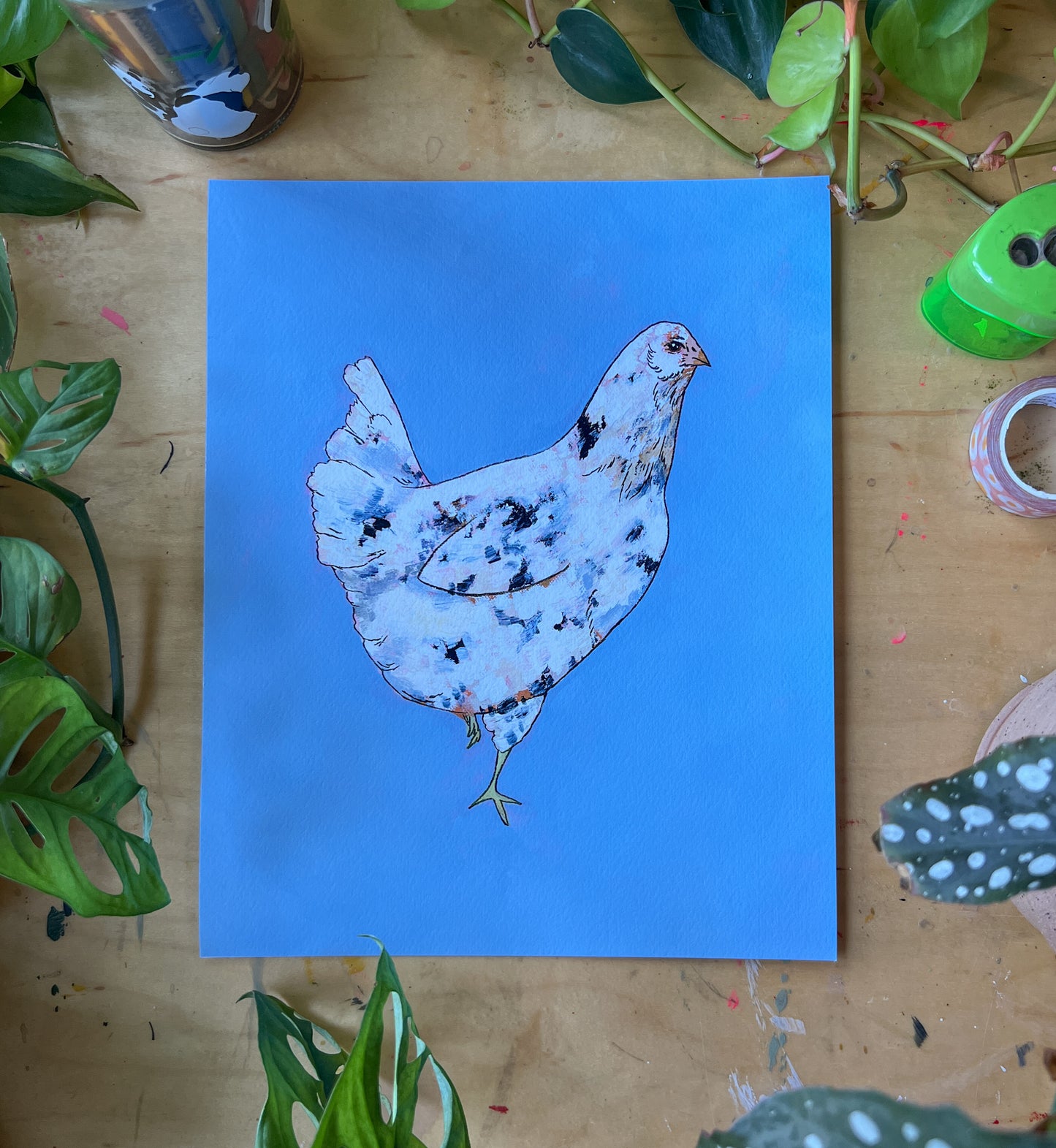 "Blue Egger" Archival Print
