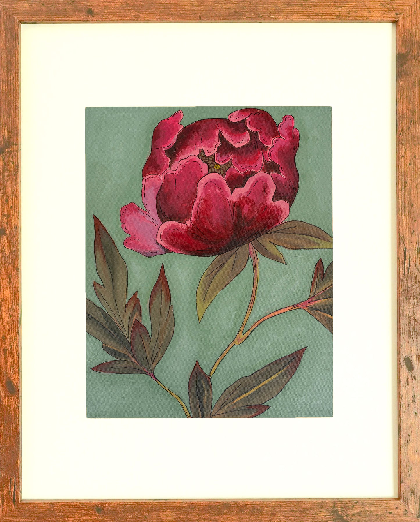 "Buckeye Belle Peony" Paper Print