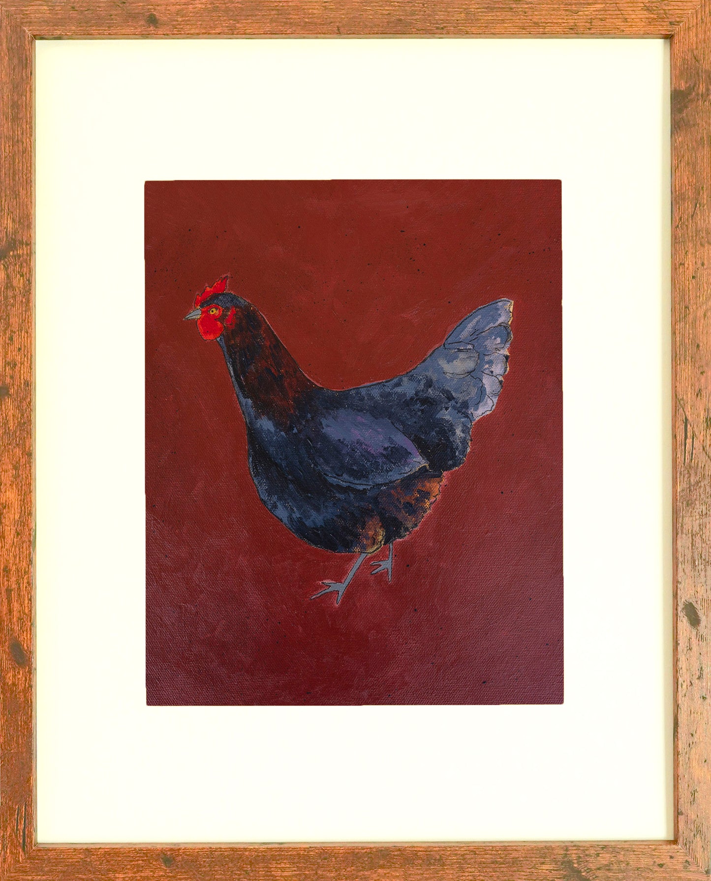 "Black Copper Maran" Paper Print