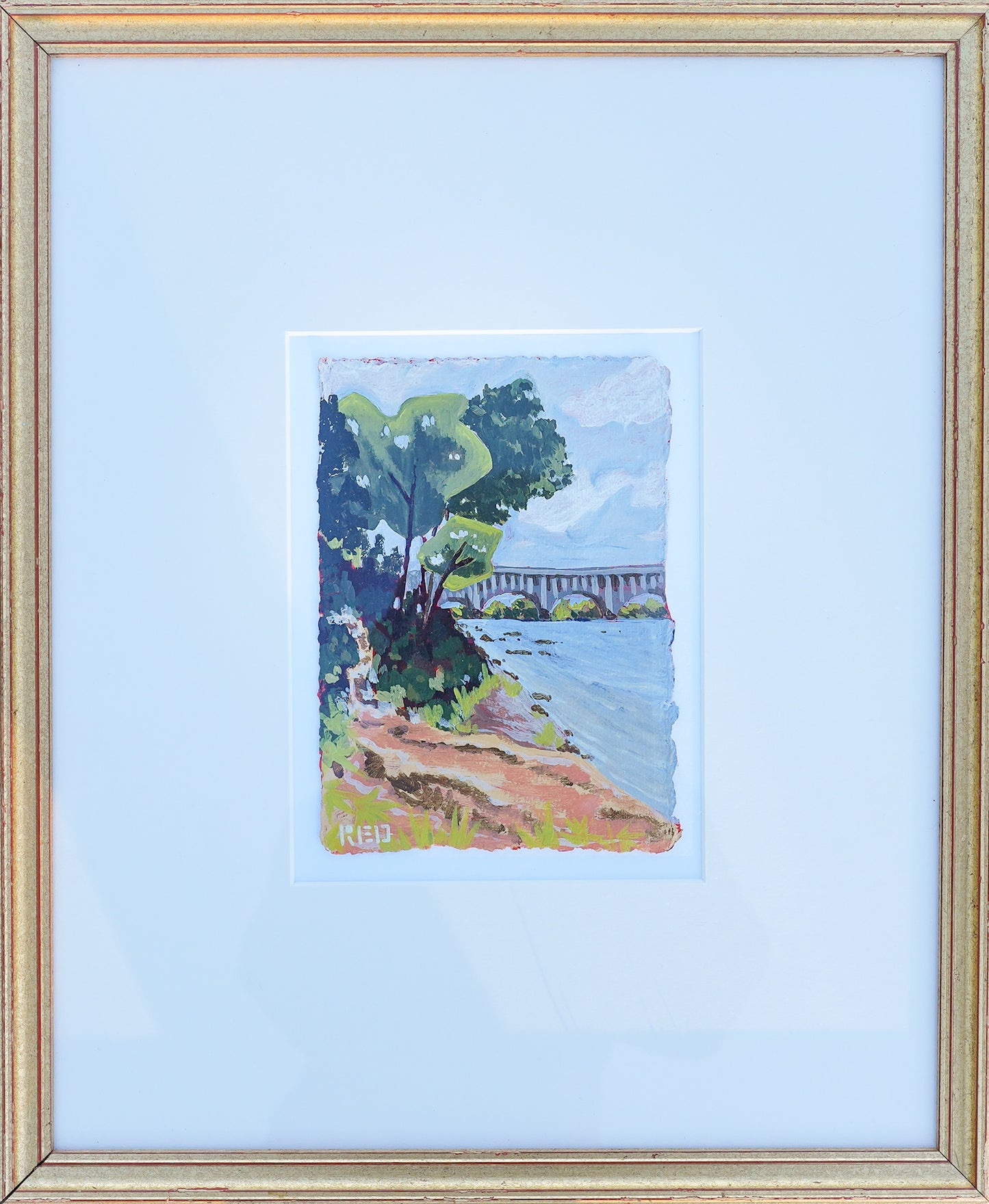 "Gervais Shore" Original Framed painting