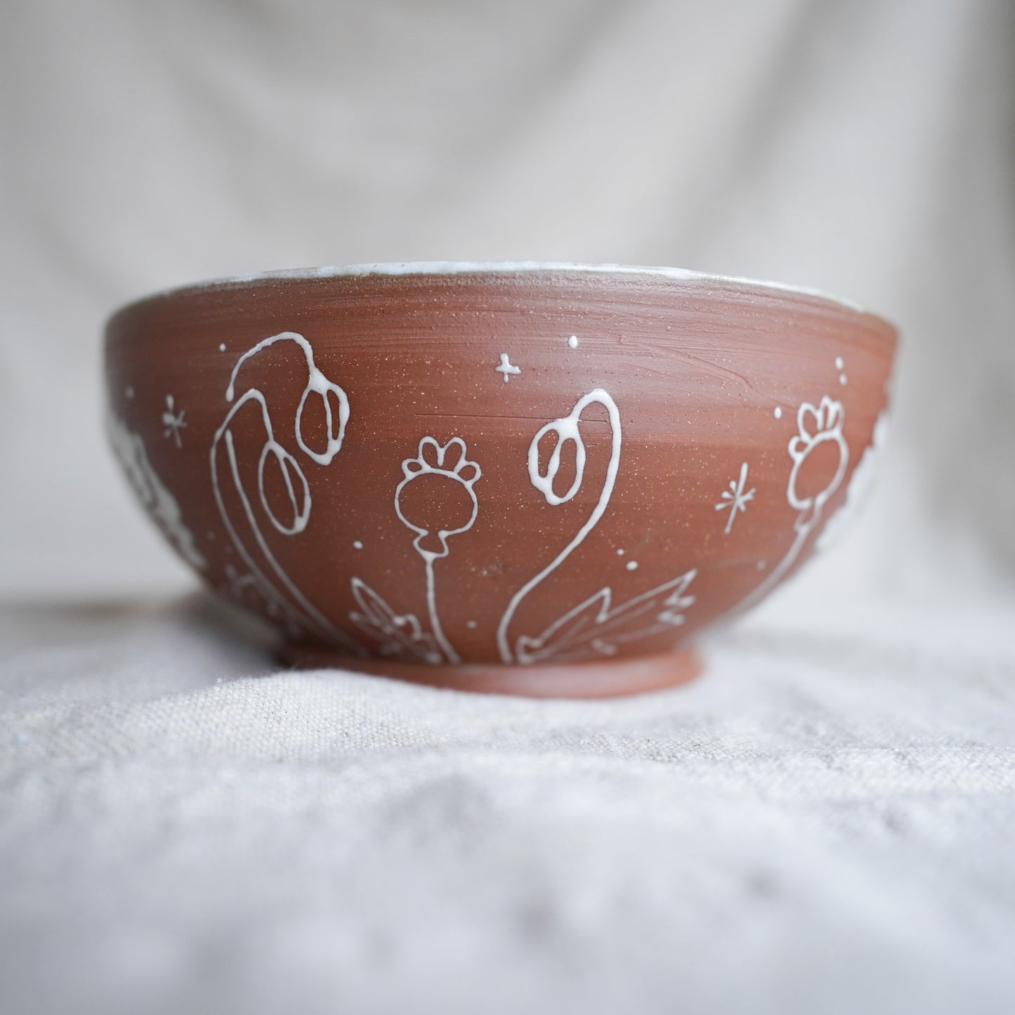 Brown and White Mixing Bowl