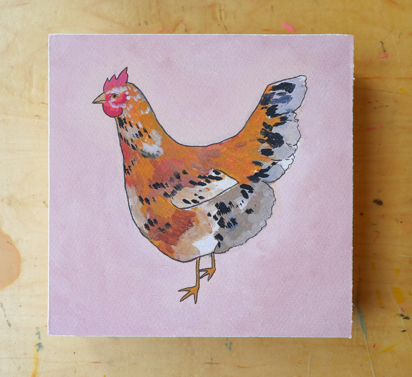 Swedish Flower - 8x8 Mounted Print