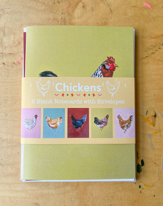 Chickens Notecard Set