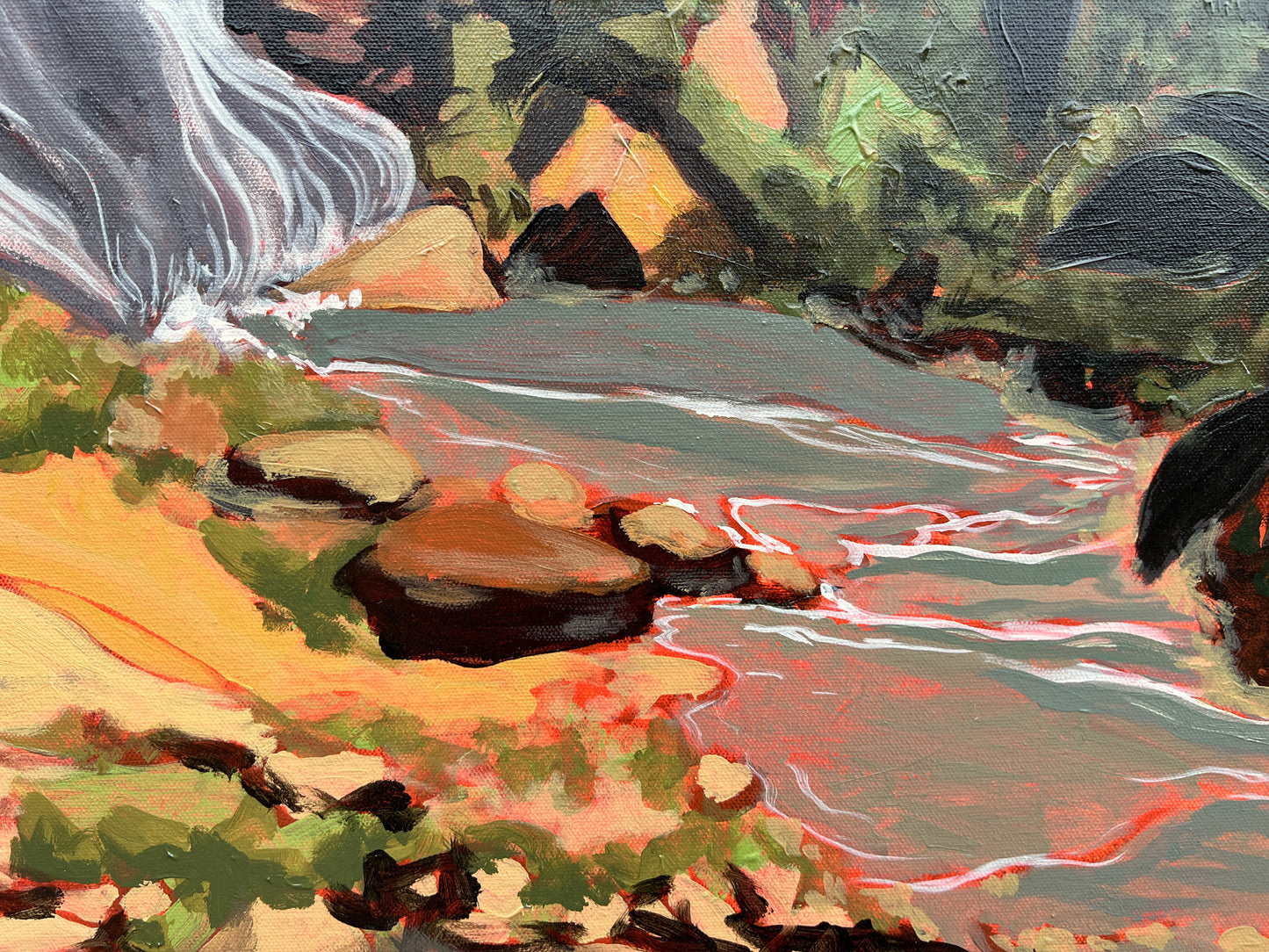 "Falls Park no. i" 30x40 Original Painting