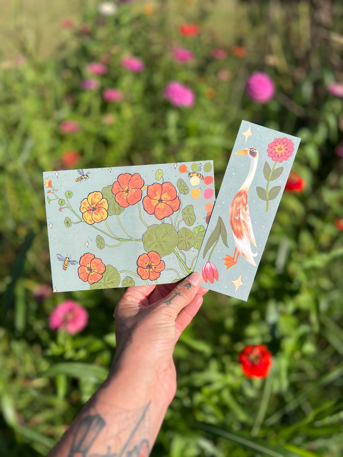 Bookmark + Postcard Mail Club