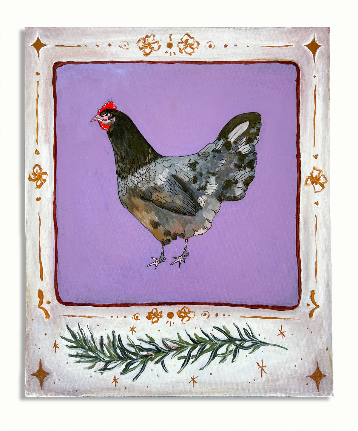 Langshan Chicken - 20x24 Original