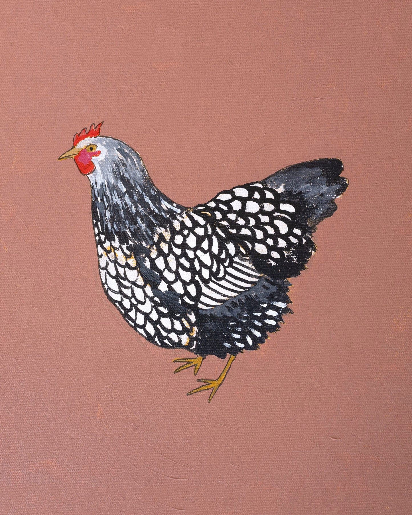 "Silver Lace Wyandotte" Paper Print