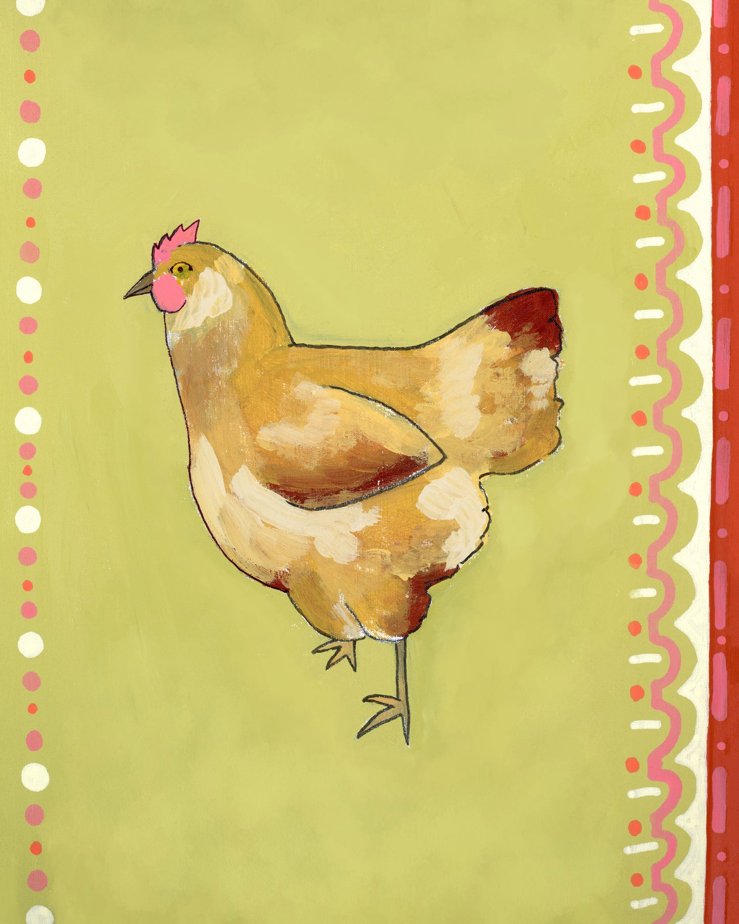 "Sketchbook Chicken" Paper Print