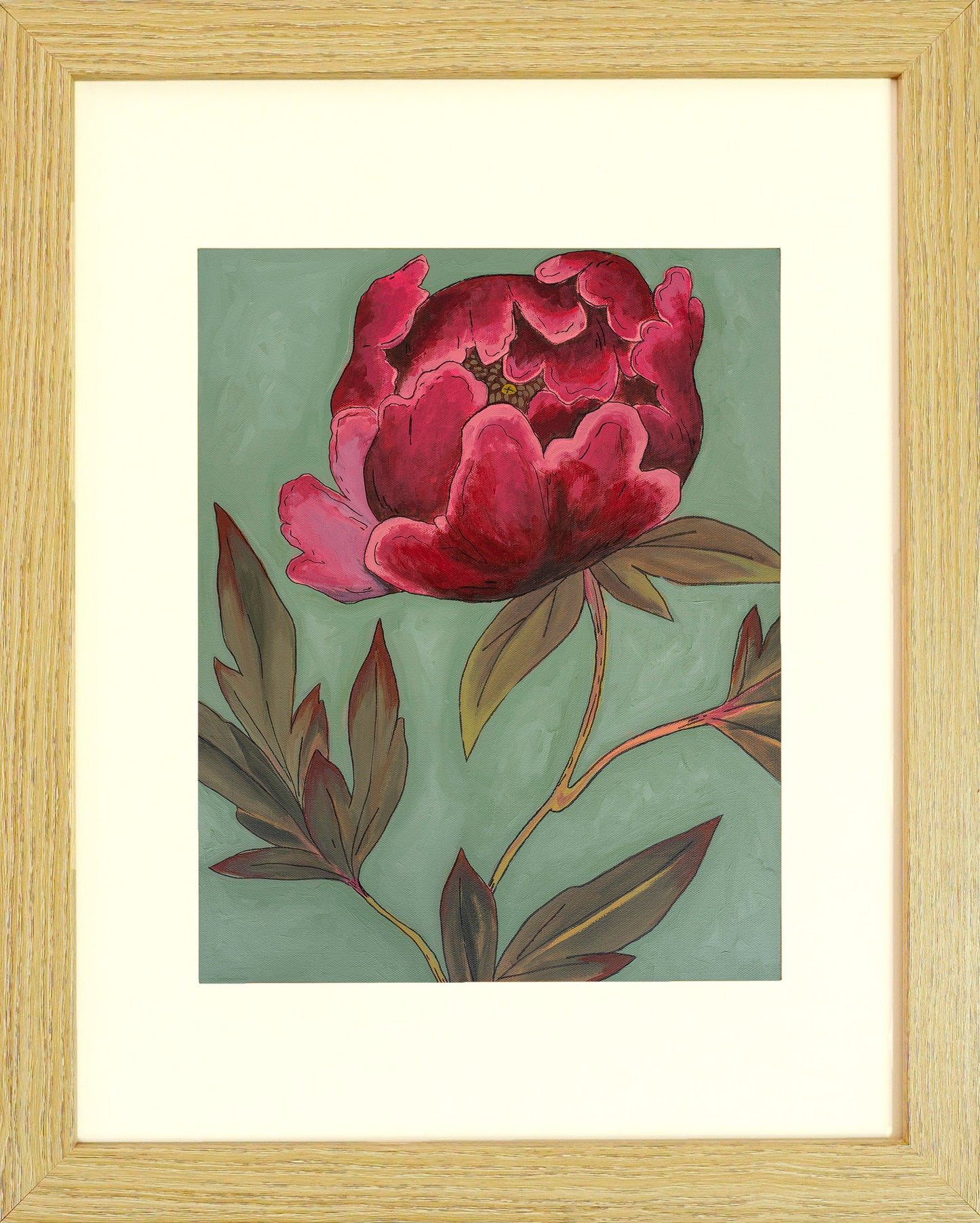 "Buckeye Belle Peony" Paper Print