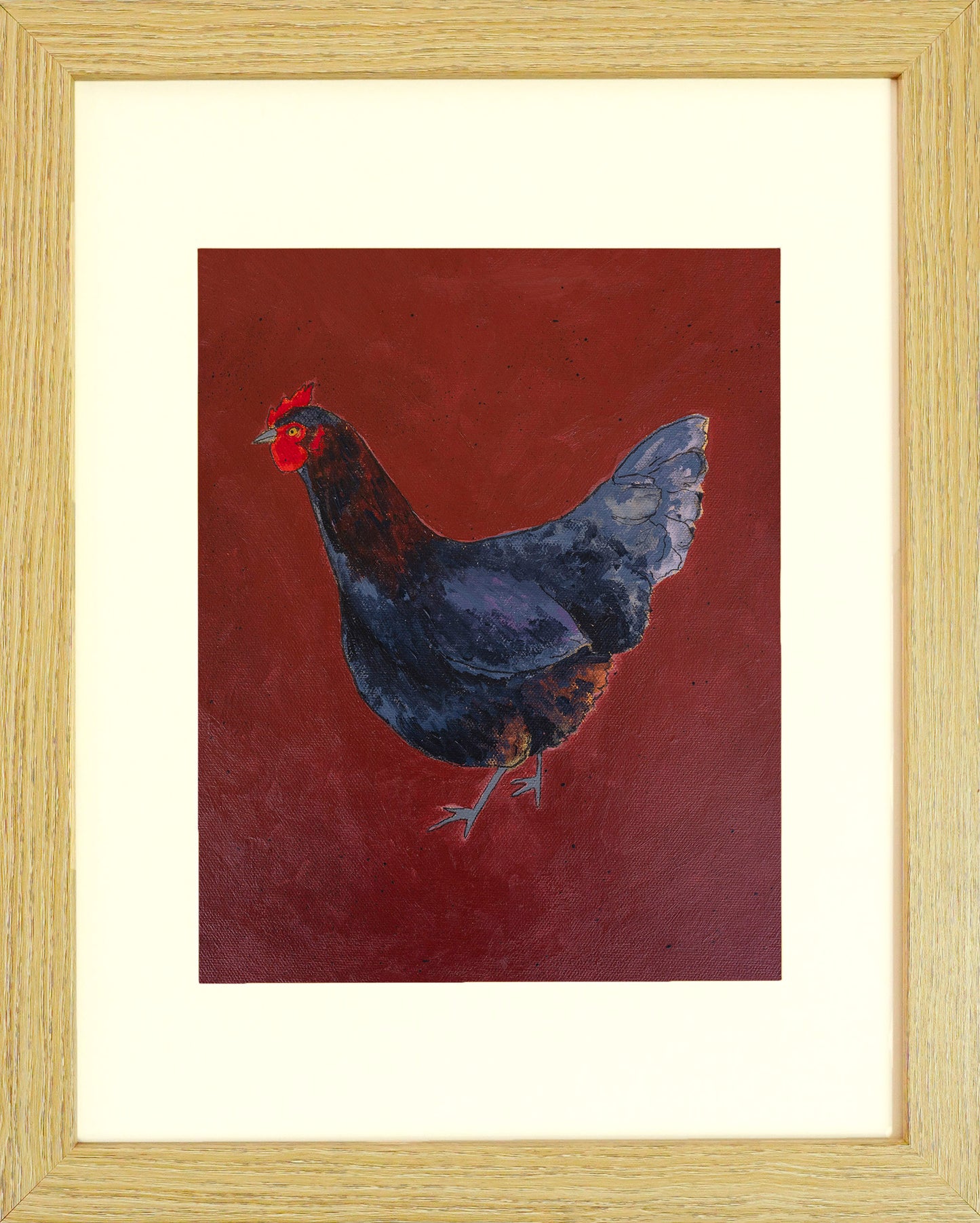 "Black Copper Maran" Paper Print