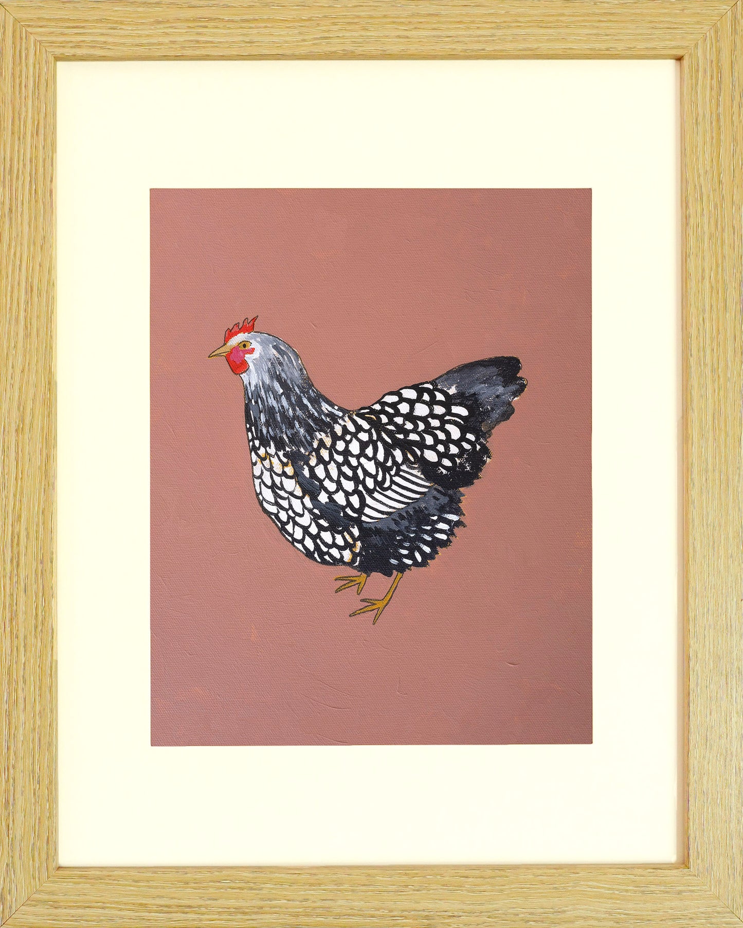 "Silver Lace Wyandotte" Paper Print