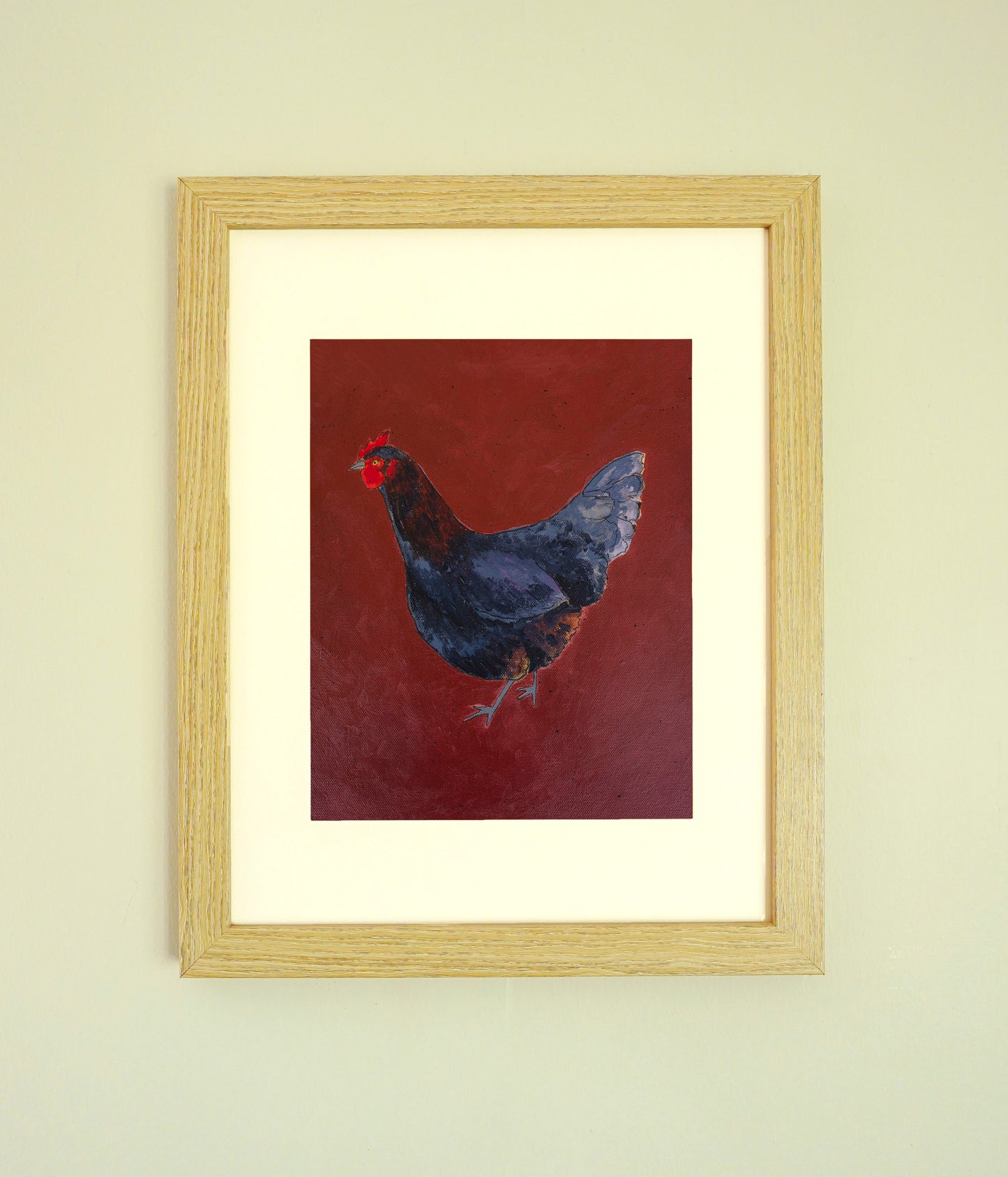 "Black Copper Maran" Paper Print