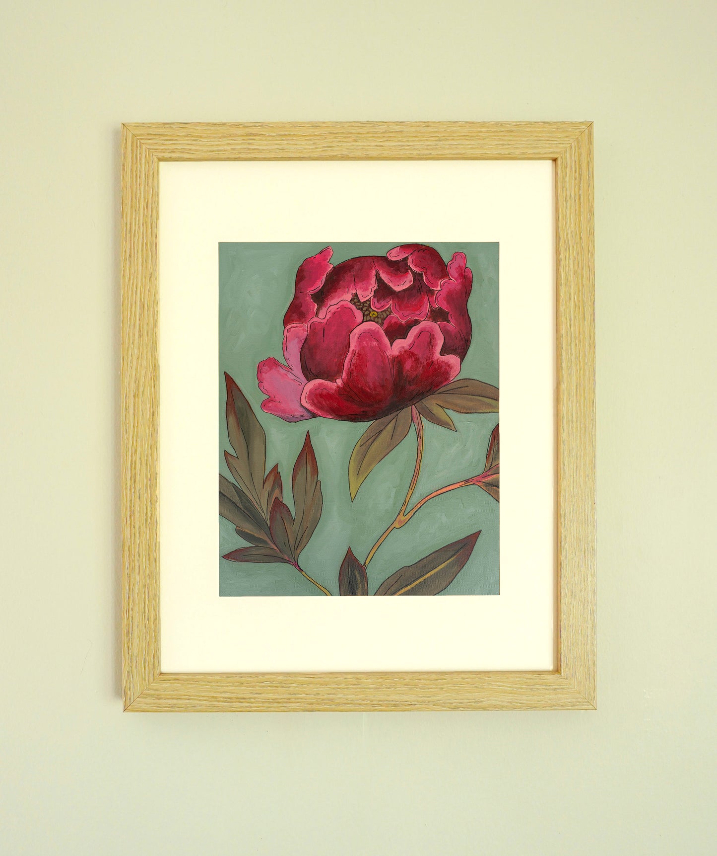 "Buckeye Belle Peony" Paper Print