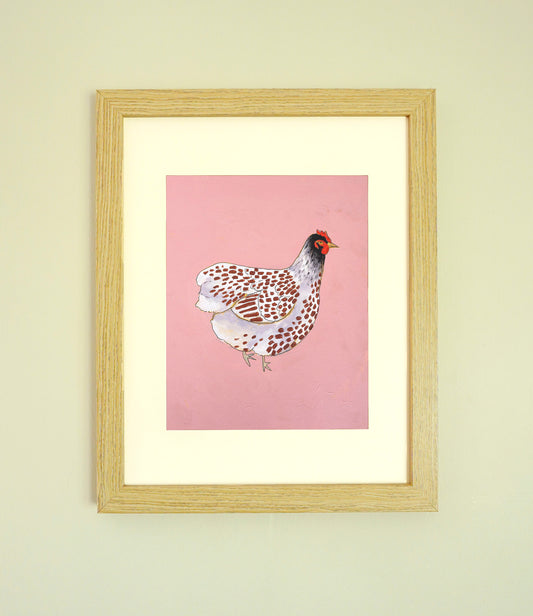 "Blue Lace Wyandotte" Paper Print