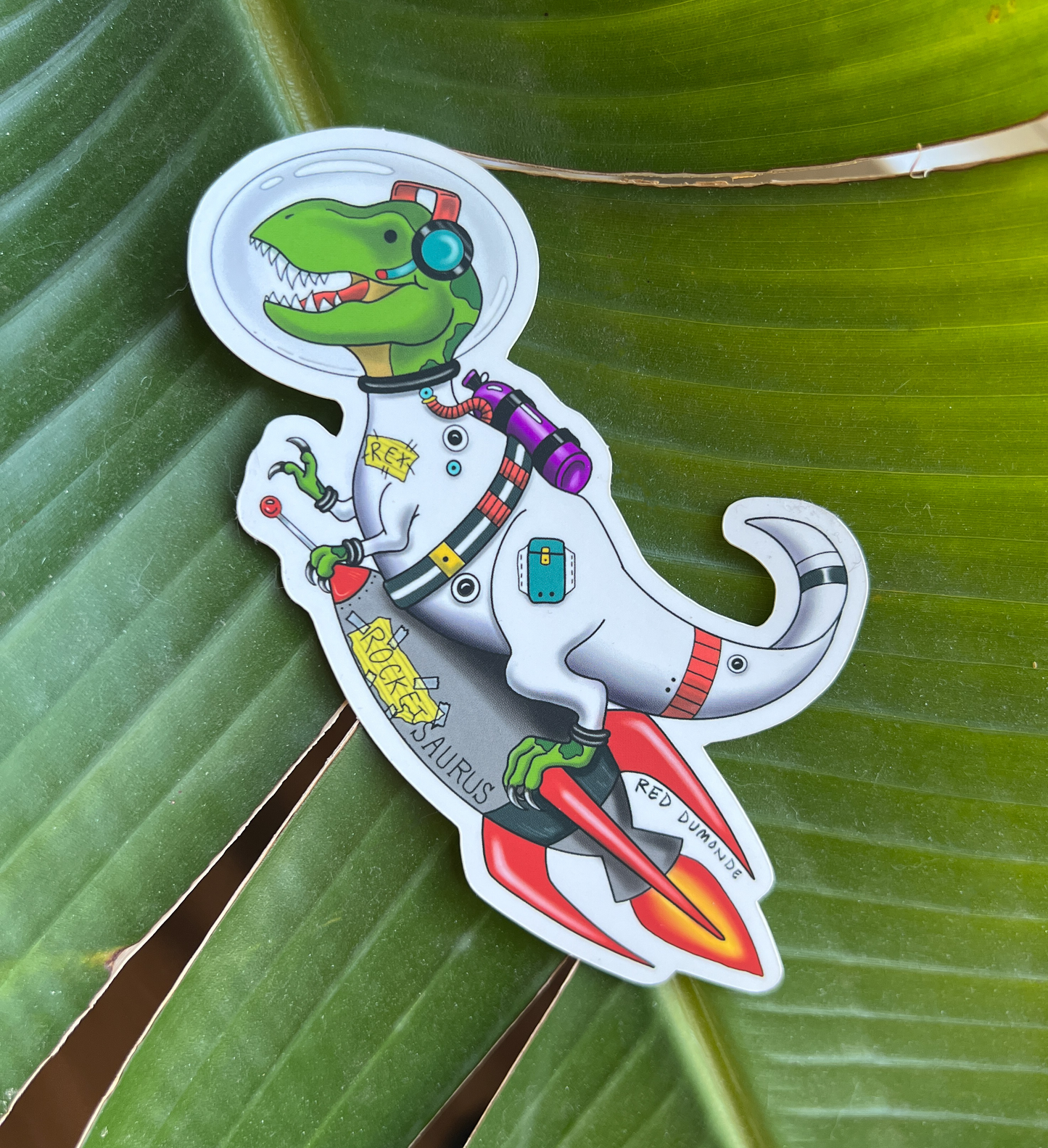 Rocket-saurus Rex Space Dino Sticker