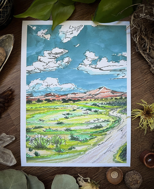 a vertical canvas giclée print - new mexico no. i