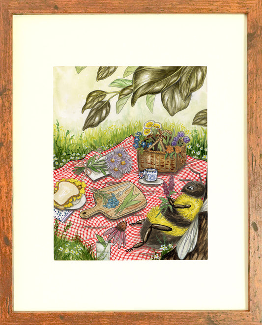 "Bee Feed" Archival Print