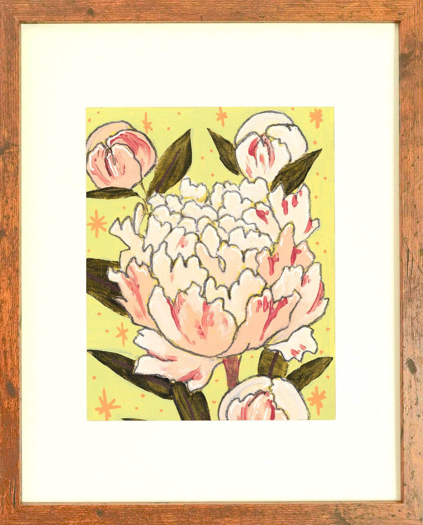 "Sarah Bernhardt Peony" Paper Print