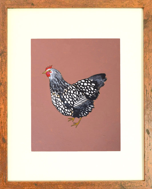 "Silver Lace Wyandotte" Archival Print