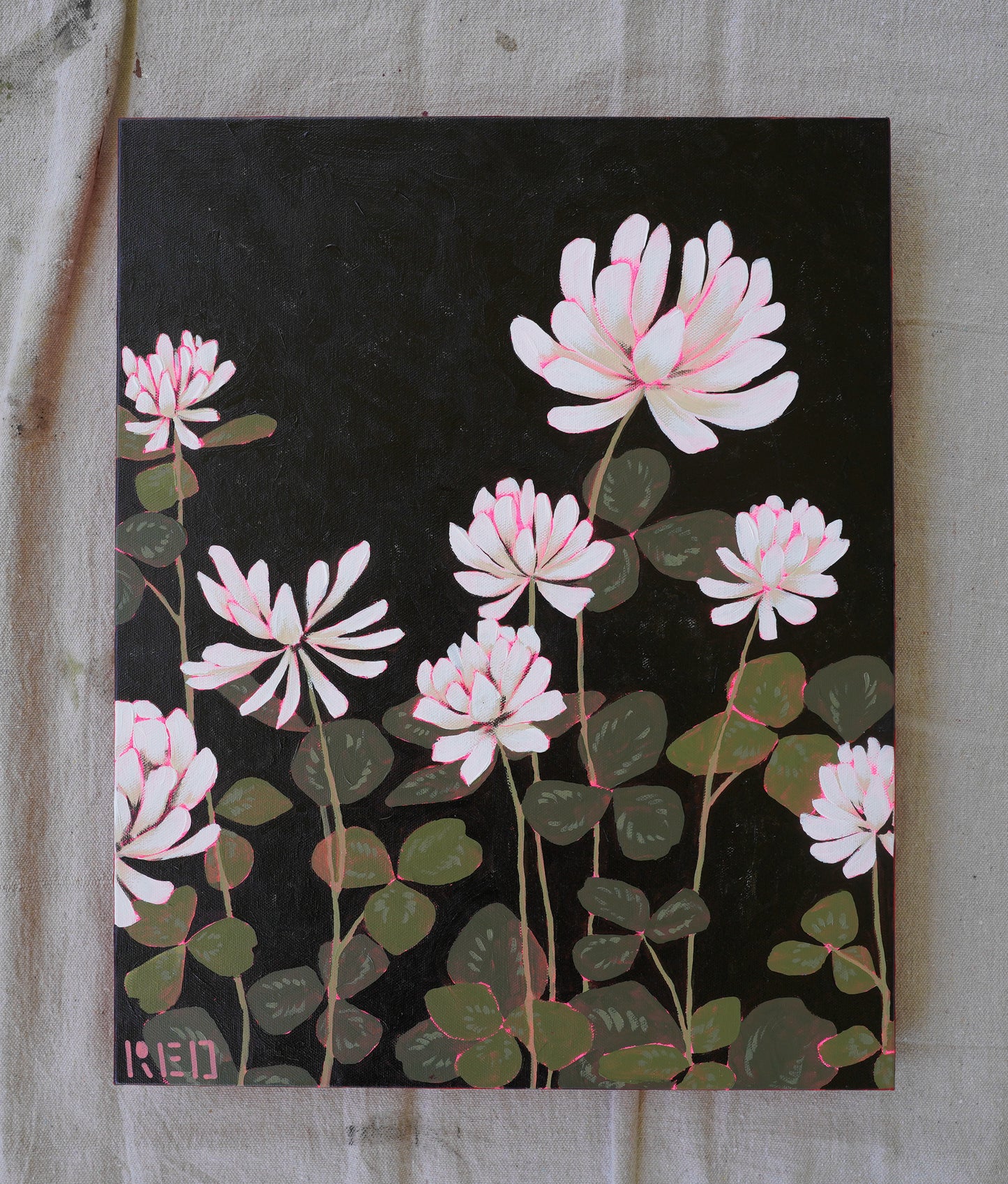 Clovers no. i - 16x20 Original Painting