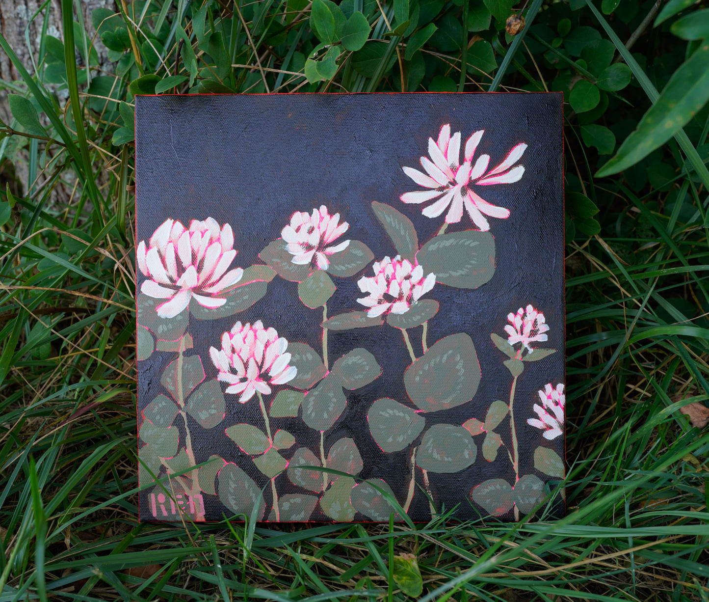 Clovers no. ii - 12x12 Original Painting