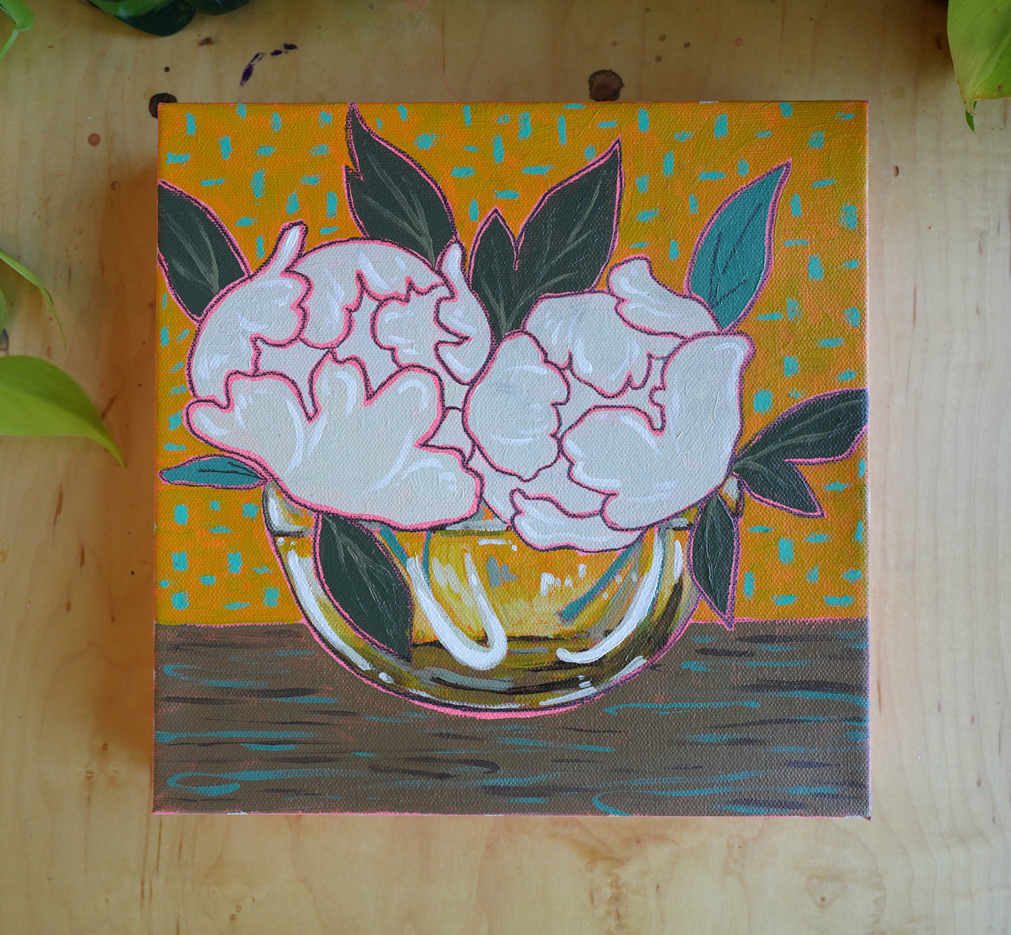 Bowl of Peonies