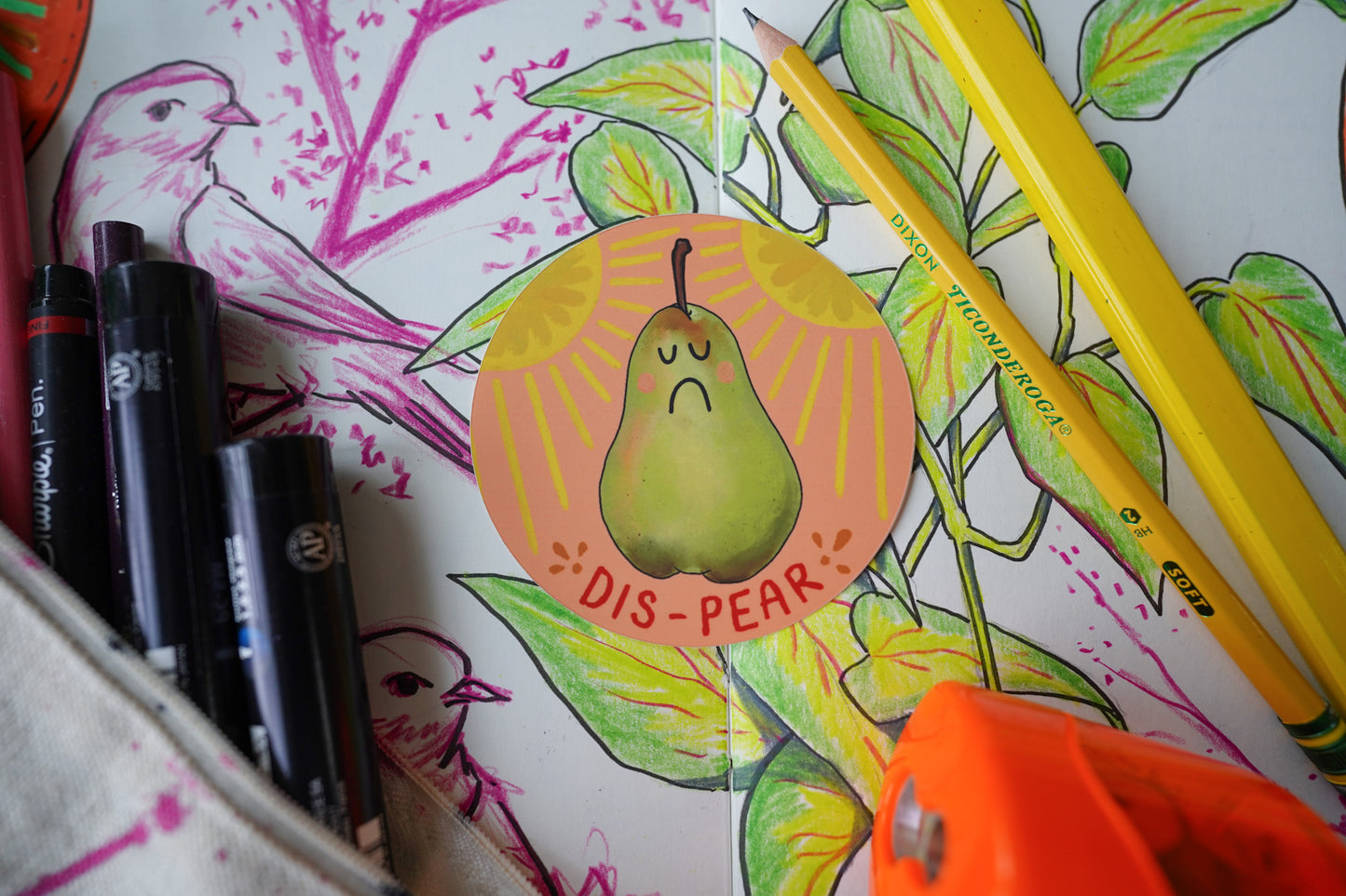 Dis-Pear Sticker