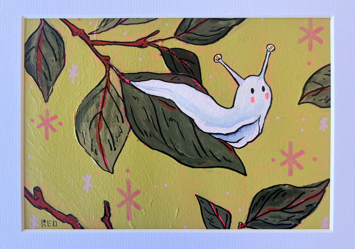 Ghost Slug - 5x7 Matted Original