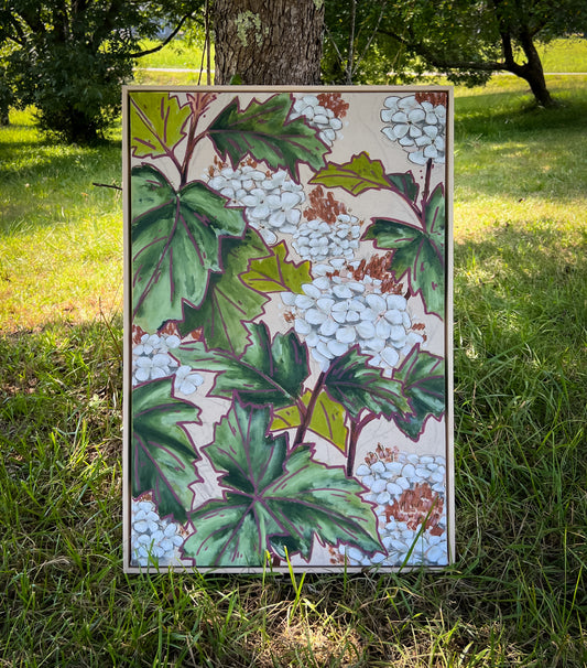 "Oak Leaf Hydrangea no. i" - Original Painting