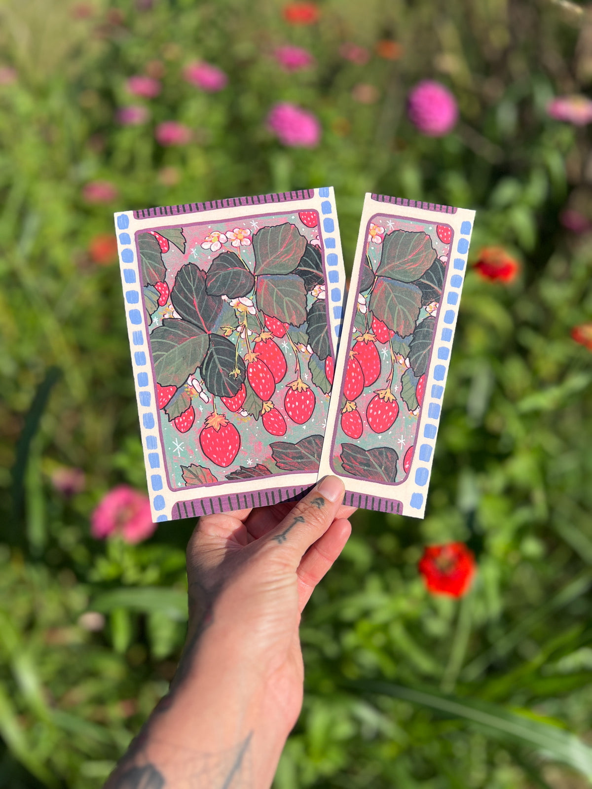 Bookmark + Postcard Mail Club