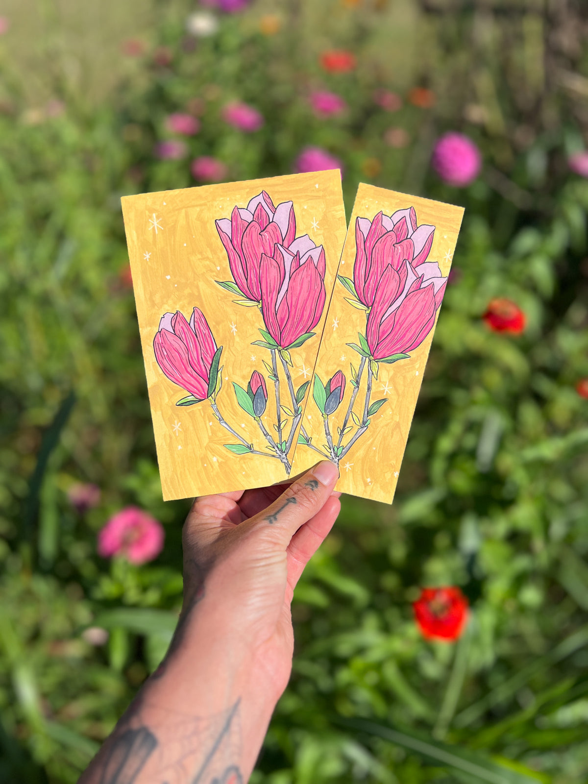 Bookmark + Postcard Mail Club