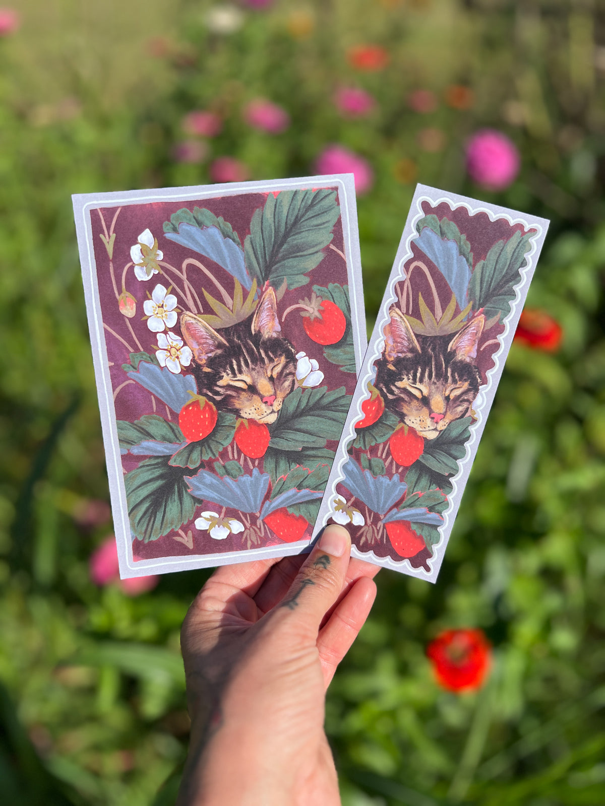 Bookmark + Postcard Mail Club
