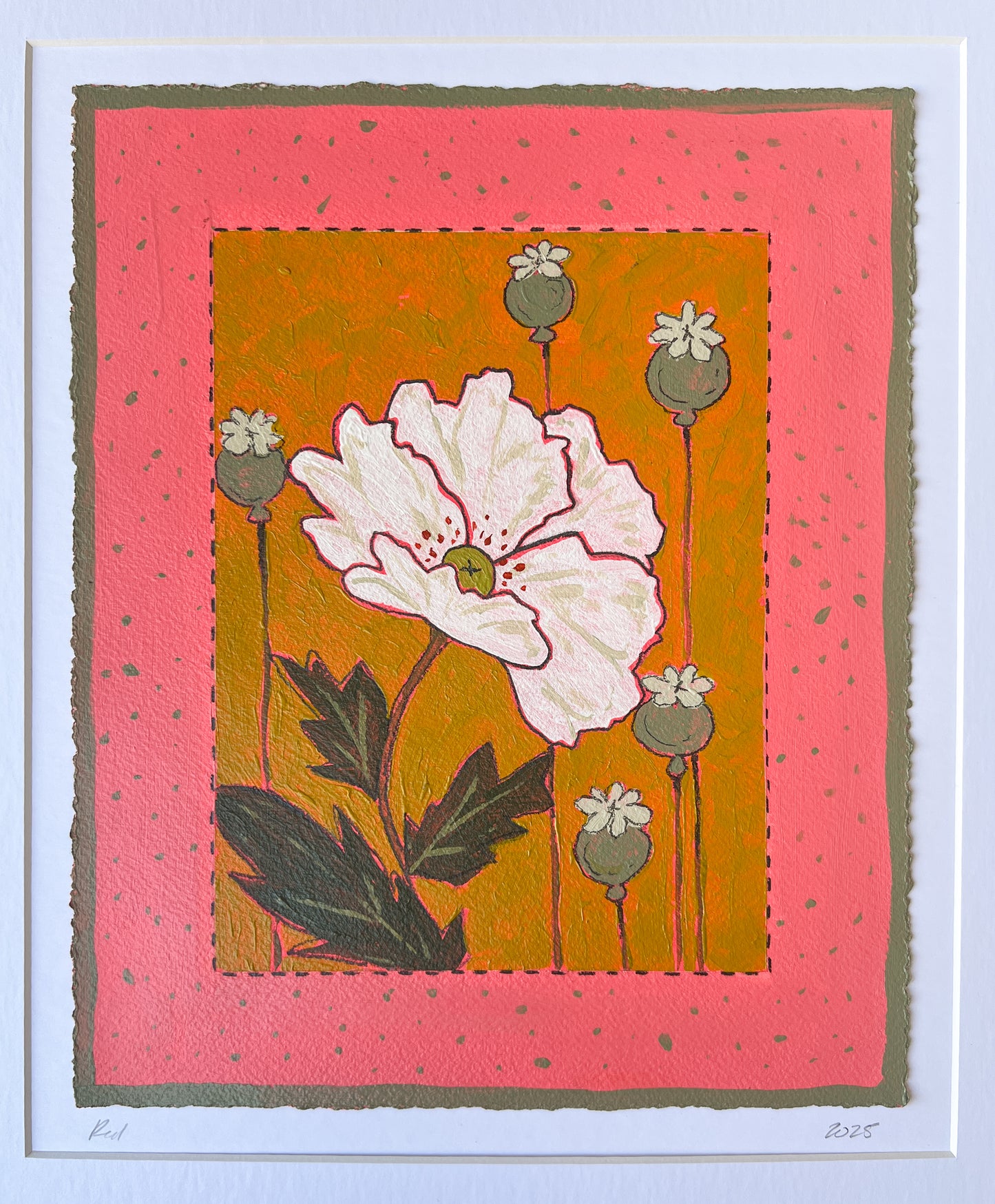 Poppy Princess - 9x11 Matted Original