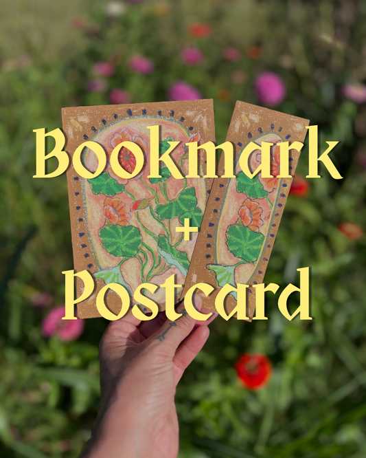Bookmark + Postcard Mail Club