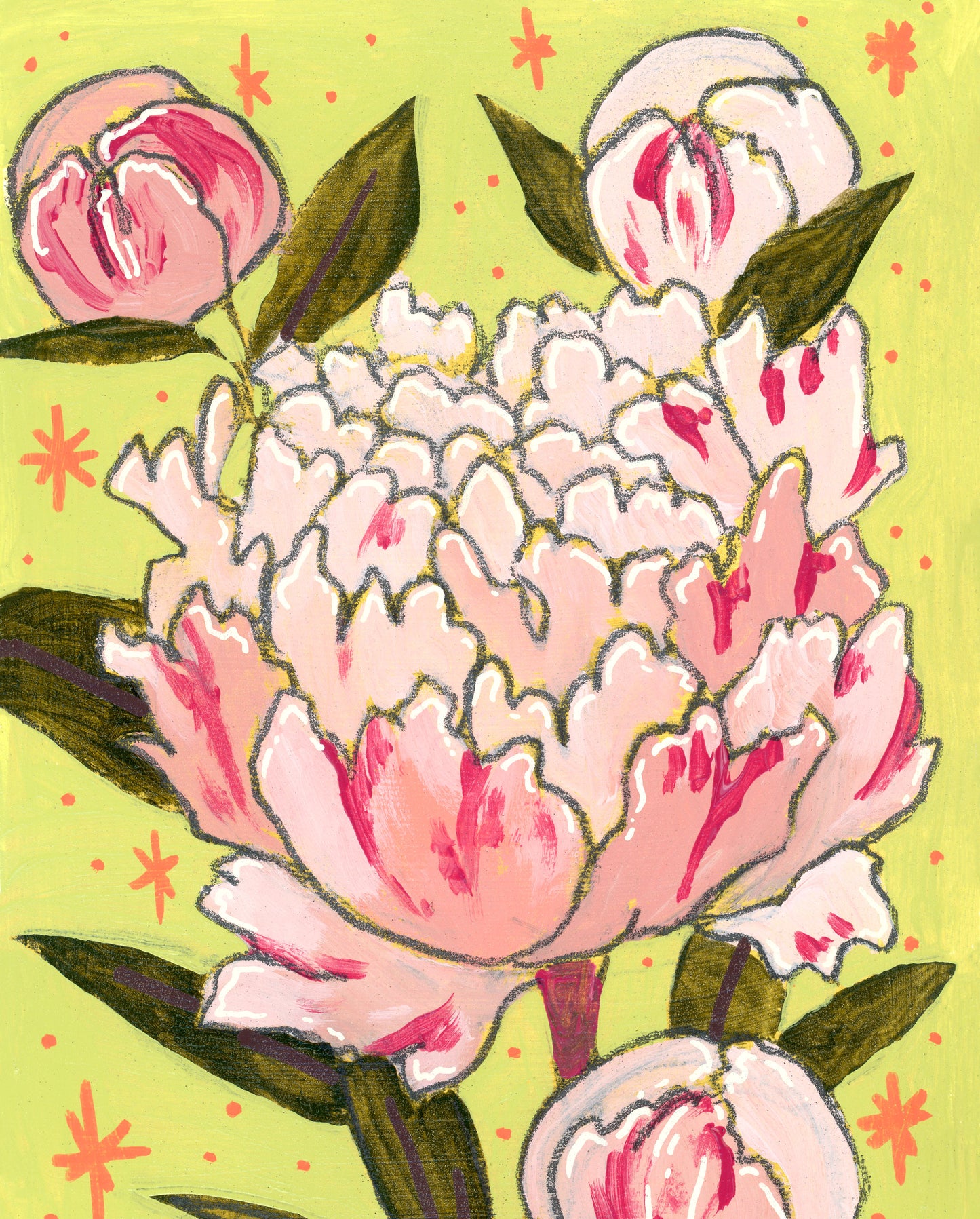 "Sarah Bernhardt Peony" Paper Print