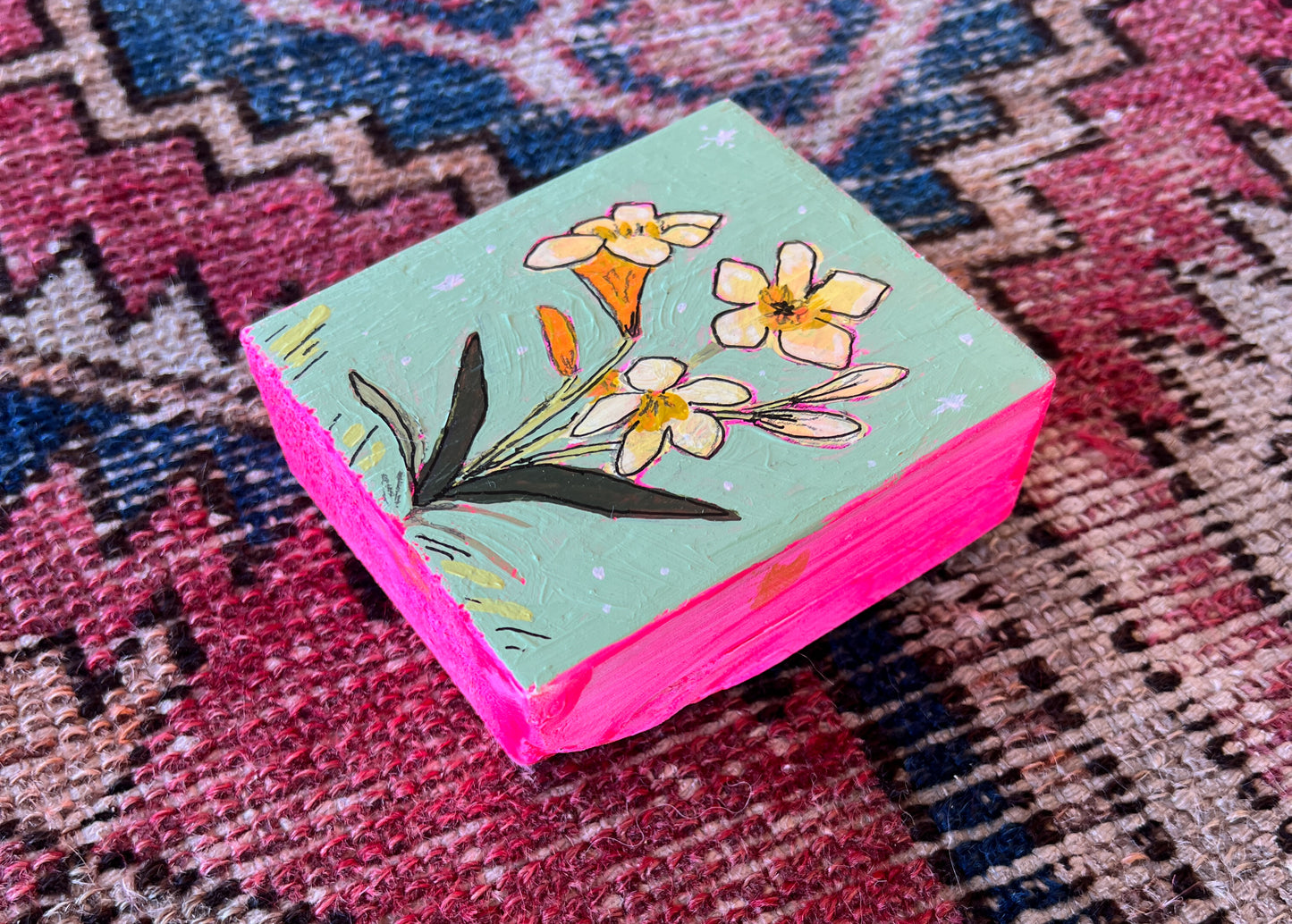 Small Yellow Daffodils - 3.5x4 Original