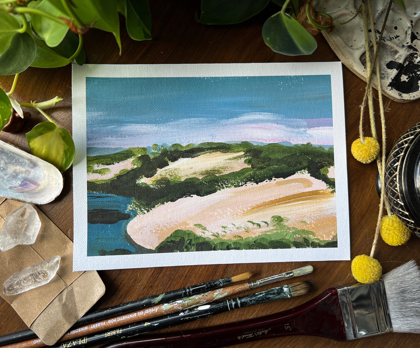 Dunes of Brasil, horizontal landscape archival giclée matte canvas print.