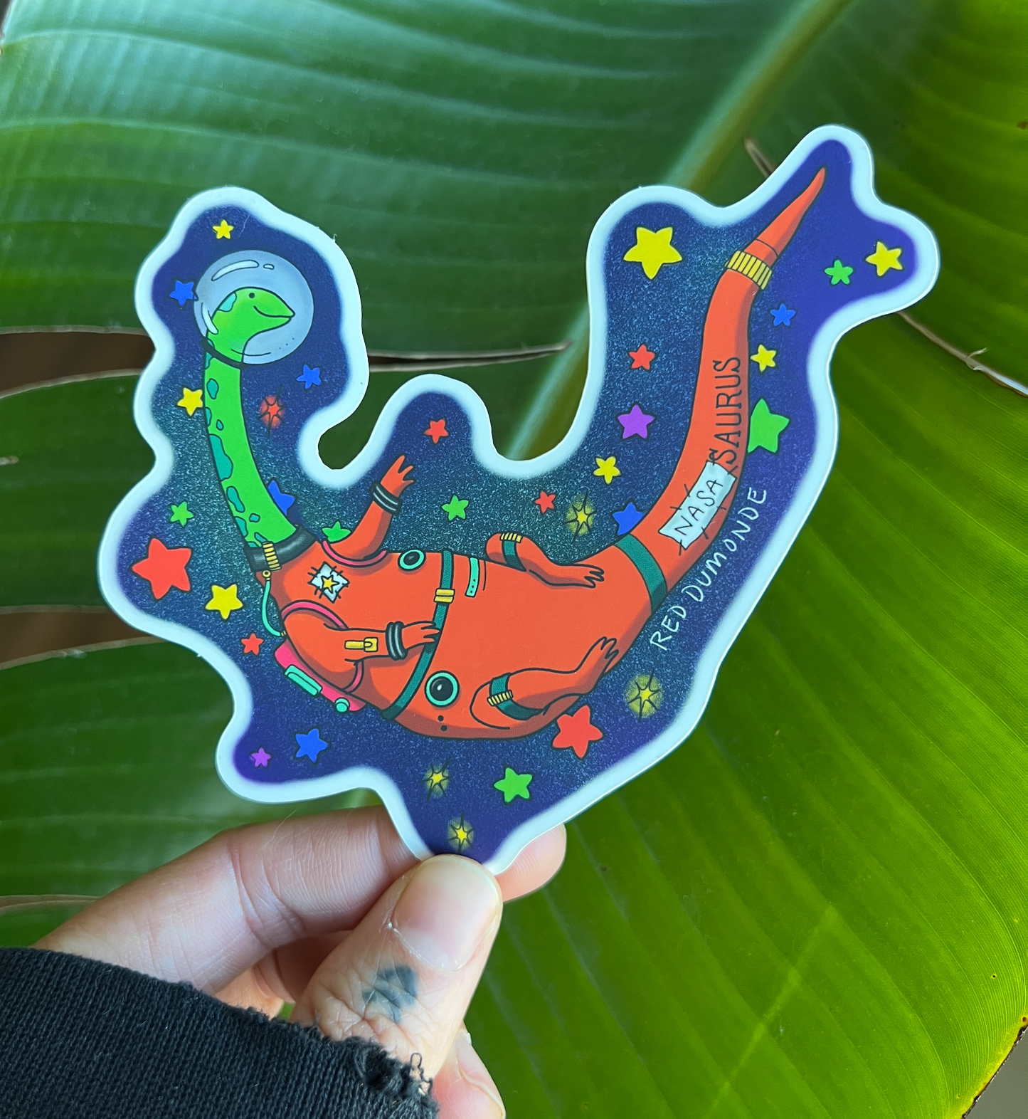 Nasa-Saurus Space Dino Sticker