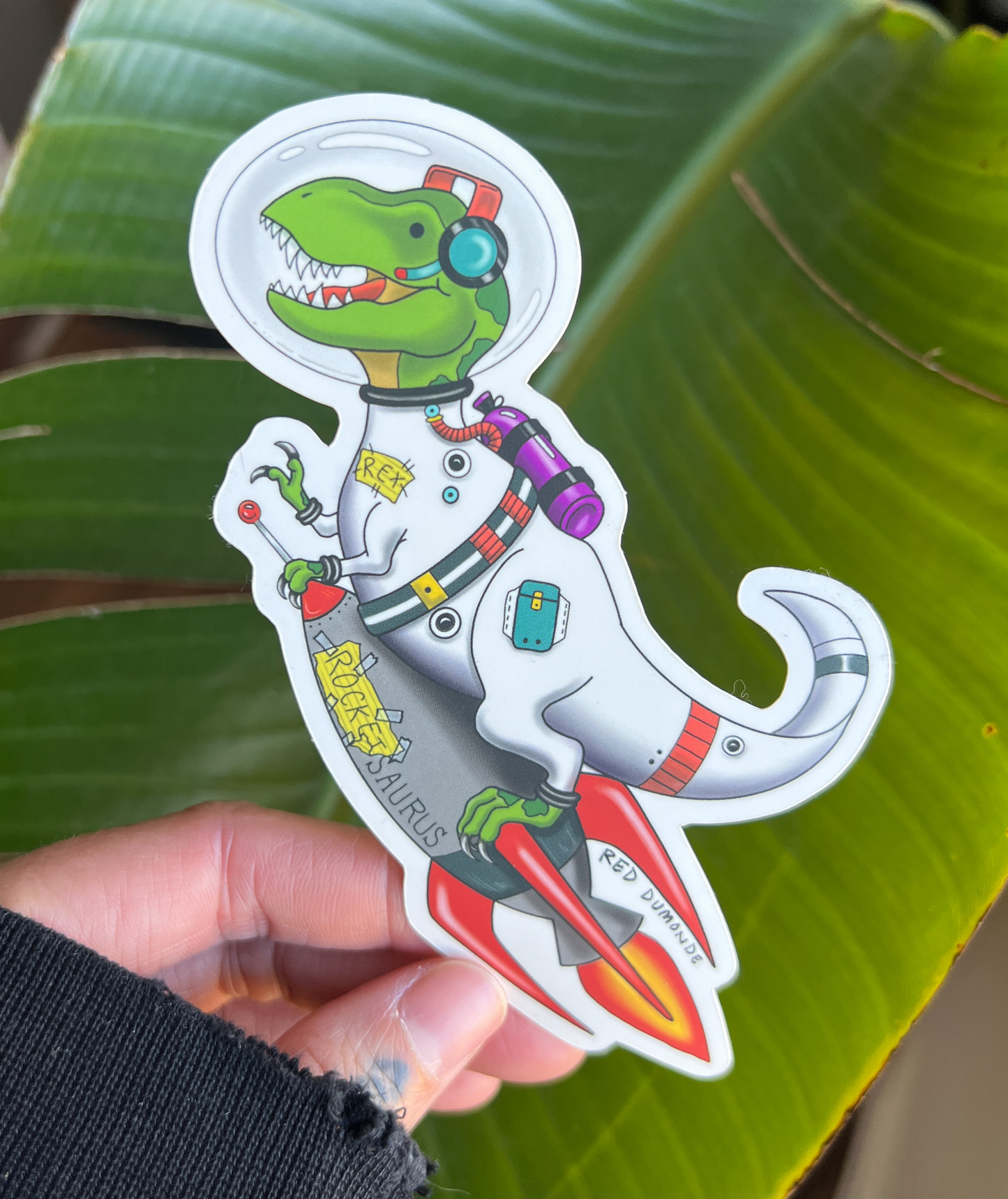 Rocket-saurus Rex Space Dino Sticker