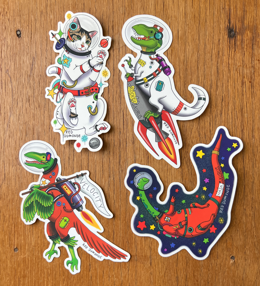 Space Critter Sticker Pack
